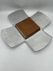 Nambe 796 Neil Cohen 2006 X Serving Platter 15 Inches Across  Vintage Rare