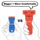 Dualwidth Plastic Razor Blade Scraper Tool Non Scratch 2pack With 100 Blades Sin