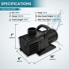 Half Off Ponds 3 000 Gph Submersible Pond Pump  Energy Efficient  33 Ft Cord