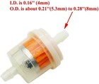 Dirt Bike Fuel Hose Gas Line 8mm Od For 50cc 70cc 90cc 110cc 125cc 150cc