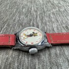 Vintage Disney Mickey Mouse Wrist Watch Red Band  1950s  Ustime As-is Broken