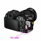 Camera Rear Bottom Right Corner Slot Rubber Cover For Nikon Z6iii Z63 Shell Part