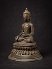 Antique Bronze Burmese Buddha Statue From Burma  myanmar   19th Century