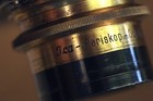 Ica - Periskop - Objektivsatz Antique Brass Lens In Wooden Lens Board