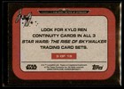 2019 Topps Star Wars Journey To Rise Of Skywalker Kylo Ren Continuity  3