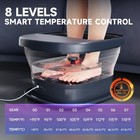 Collapasible Foot Spa Bath Massager With Heat  Pedicure Foot Spa With Bubbles   