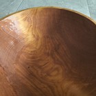 Primitive Large 16 x17  Wood Bread Dough Bowl Hand Carved Hewn Rustic Farmhouse