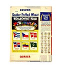 Vintage 1950s Quaker Puffed Wheat Cereal Box Movie Star Button Ronald Reagan Pin