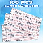 100 Adhesive Bandages 2 x 3  Flexible Wound Care Band Patch First Aid Strips