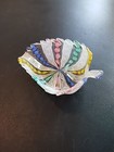 Vintage Italian Dish Small 4 5 x 3 5  Beautiful Ribbon Pattern