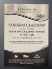 J t  Realmuto 2023 Topps Series 2 Silver Slugger Award Medallion Relic  75
