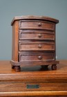 Antique Salesman Sample Apothecary Wood Drawer Cabinet Dresser Vintage Miniature
