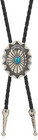 Vintage Turquoise Bolo Tie Men-women-western Cowboy Retro Leather Necklace