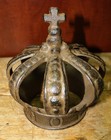 Cast Iron Royal Crown King Queen Door Stop Home Decor Paper Weight Book End 