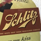 Schlitz Beer Vintage Cardboard Bottle Topper   Empty Bottle   rare