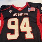 Game Worn Used Jersey Northern Illinois Huskies Niu Football Adidas Size 48  94