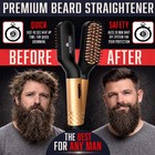 Beard Straightener Grooming Kit For Men  Beard Growth Kit  Wash  Brush   Comb   