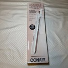 Conair Double Ceramic 1  Flat Iron Hair Straightener White Rose Gold New