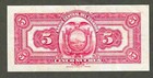 Ecuador   5 Sucres 1938   P-84b   Early Date   Scarce   Nice Fresh High Grade