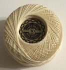 1 Vintage Ball J p Coats Big Ball Cream Mercerized Crochet Cotton Thread Nos