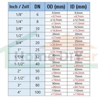 1 8 -2  Female male Brass Hose Joiner Barbed Connector For Air Water Fuel Gas