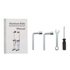 24  - 40  Adjustable Drywall Stilts Aluminum Alloy Construction Tool Yellow