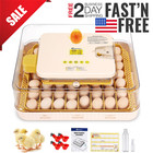 56 Egg Incubator For Hatching Eggs  Automatic Egg Turning Built-in Candler Gift