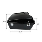 Chopped Trunk With Backrest Fit Fit For Harley Davidson Touring Road Glide 97-13