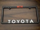 Trd Toyota License Plate Frame Toyota-racing-development 3d Raised Text Vintage