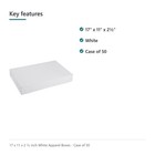 Sswbasics 17 X 11 X 2 1 2 Inch White Apparel Boxes - Case Of 50