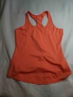 Asics Tank Top Womens Medium Orange Racerback Athletic Performance Workout Gym