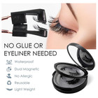 8 Magnetic Eyelashes Natural Look Reusable Lash Kit W  Applicator   Case New