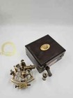 Antique Brass Nautical J Scott Working Navigation Sextant With Hardwood Box Gift