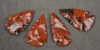 4 Mahogany Obsidian Points 1 2  Dragon Glass Spear Knife Blade Arrowheads I-694
