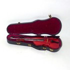 Vintage Decorative Miniature Violin Bow Case Wooden Red Velvet 20cm