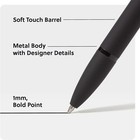 Ballpoint Pens  4 Count  Black Soft Touch 