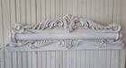 Omg  Antique Architectural Salvage White Painted Wood Pediment Header 40 5 