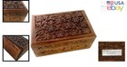 Antique Floral Carved Wooden Box 4x6 - Perfect Gift For Treasures And Keepsakes