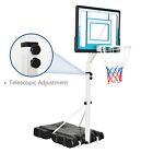 Adjusted Height 4 1-5 7ft Pool Side Basketball Hoop Backboard Swimming Pool Game