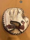 Circa 1910 s Adult Baseball Two Tone Catchers Mitt - Spalding