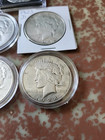 Peace Silver Dollars 1921-1935  Lot Of 5 Uncirculated 90  Silver Coin Mixed Year