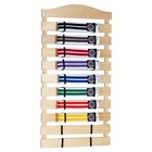 Karate Belt Display Wood Rack Martial Arts