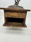 Antique Coffee Mill Grinder Imperial Arcade Manufacturing Wood Cast Iron 7x9 5 