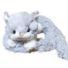 Dan Dee Gray And White Kitt Cat Plush Very Long Tail 48    Silver Eyes Rare 