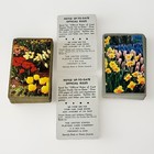 Vintage The U s  Playing Cards Co  2 Decks Of 52 Cards Floral W gold silver Trim