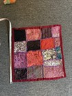 Vintage Handcrafted Bead Sequin Patchwork Throw Cushion Pillow Cover 16 5    India