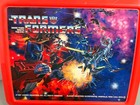 Vintage Transformers Lunch Box 1984 Aladdin Hasbro Red Plastic No Thermos