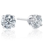 F-g Si 1 2 Ct Round Cut Diamond Studs 14k White Gold Enhanced