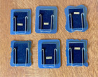 Lot Of 6 Vintage Silver-tone Metal Mini Picture Frames   3 X 2 1 4 Inches