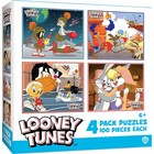 Masterpieces - Looney Tunes 4-pack 100 Piece Jigsaw Puzzles